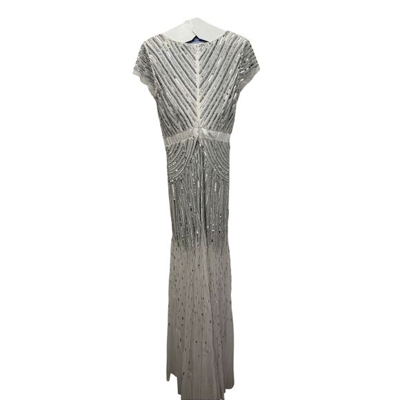 Adrianna Papell Sequins Beaded Floor Length Gown - Picture 5 of 13